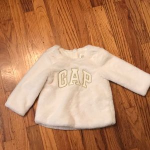 Baby gap 12-18mths fur sweatshirt